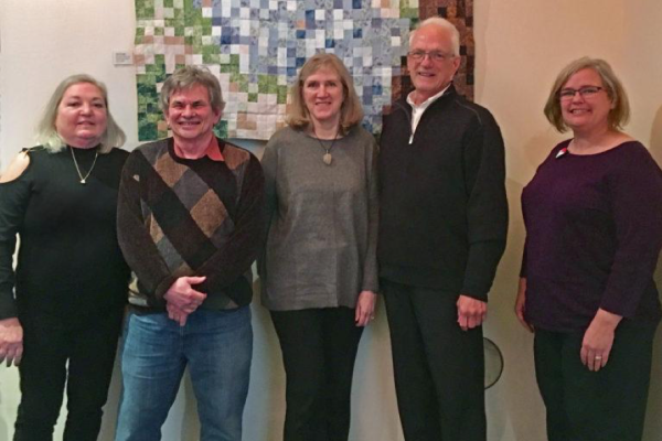 Pam Skinner with four other Ramsey-Washington Metro Watershed District Board members