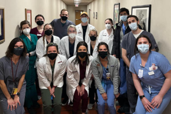 SAVMA Anatomy lab veterinary and medical faculty, staff, and students